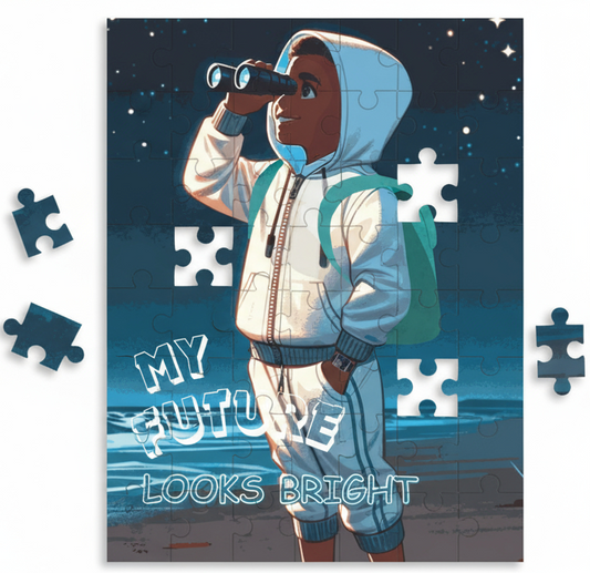 "My future looks bright" Mini Jigsaw Puzzle